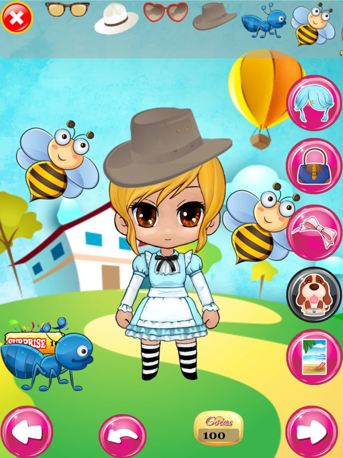 Dress Up Chibi Character Games For Teens Girls and Kids Free - kawaii style pretty creator princess and cute anime for girl