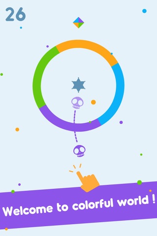 Color Crossy - Endless switch and cross shape game screenshot 2