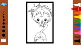 Game screenshot Free Coloring Book Game For Kids - Painting Cute Mermaid hack