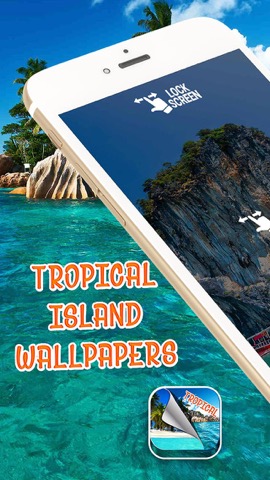 熱帯の島の壁紙 – 美しい夏のビーチとヤシの木の写真のおすすめ画像1