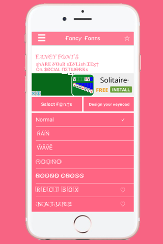 Fancy Fonts Pro  Cool Keyboard screenshot 2