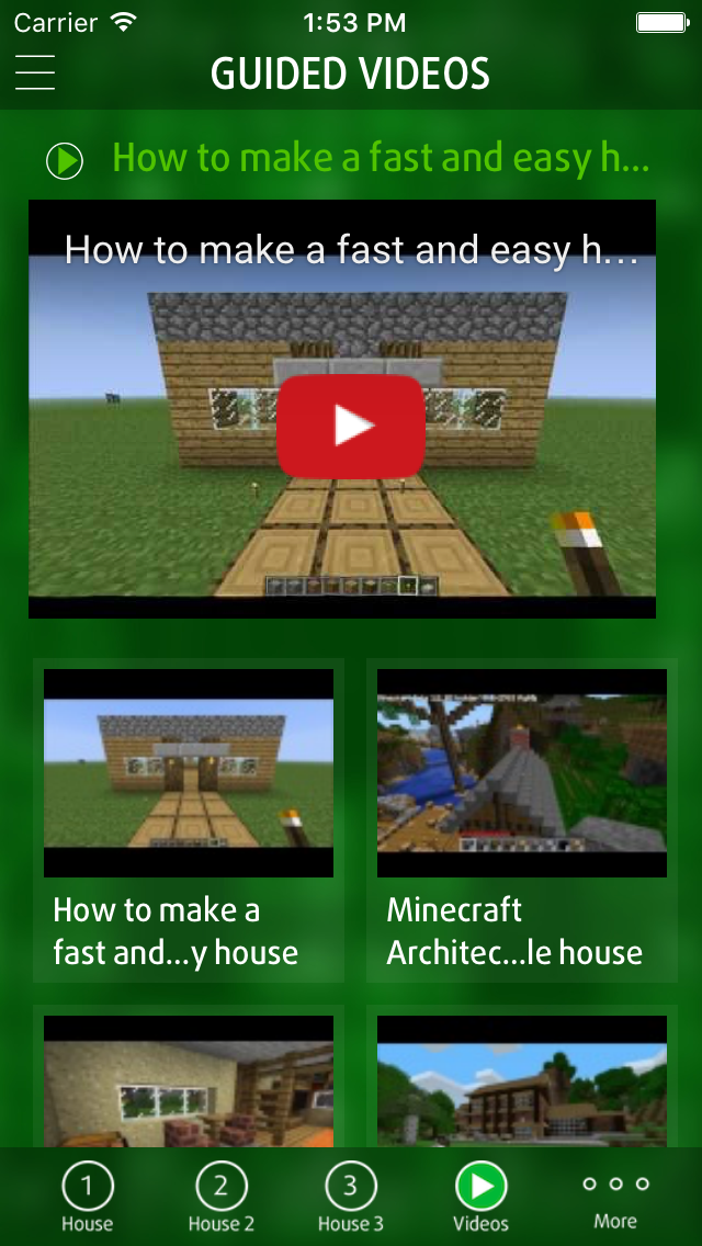 Guide for Building House - for Minecraft PE Pocket Edition