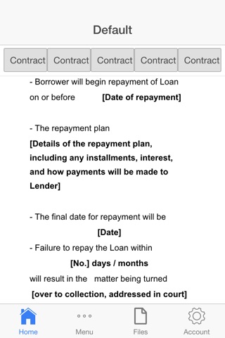 Loan Contract screenshot 2