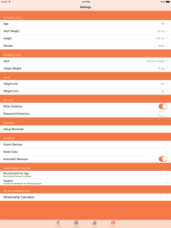 Screenshot #4 for Weight Tracker - BMI