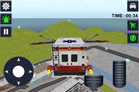 Flying Ambulance Driving 3d simulator screenshot 4