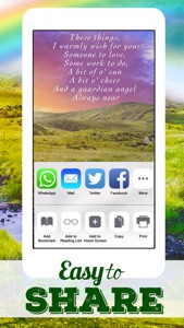 Irish Blessings and Greetings - Image Sayings, Wallpapers & Picture Quotes screenshot #3 for iPhone