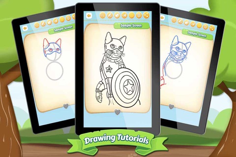 Drawing Tutorials Super Powerful Cats screenshot 4