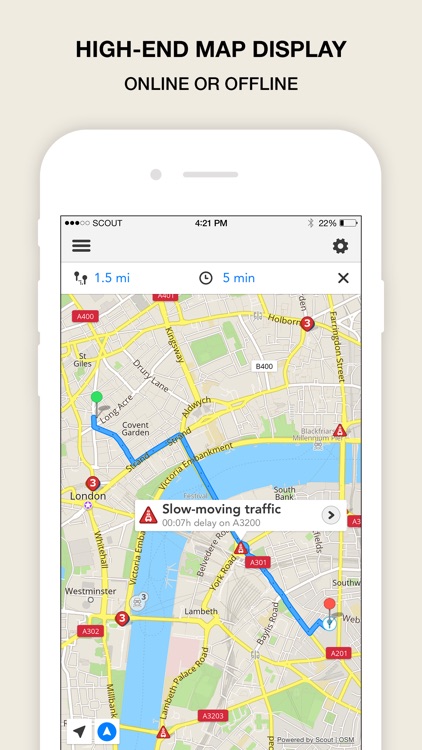 GPS Navigation, Maps & Traffic - Scout (Sat Nav) screenshot-3