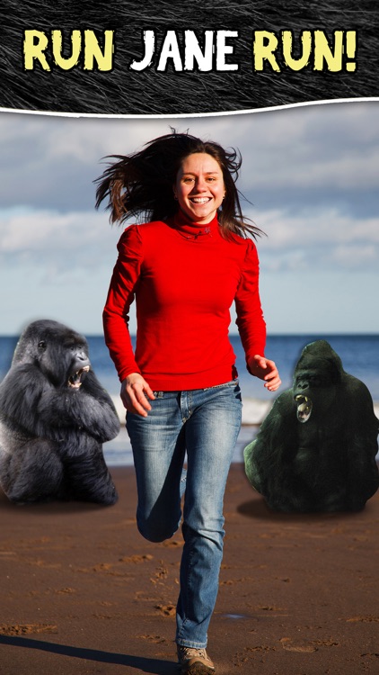 Photo knockout prank - legend of tarzan style lens+selfie sticker maker