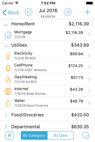 HomeBudget Lite (w/ Sync) screenshot 2