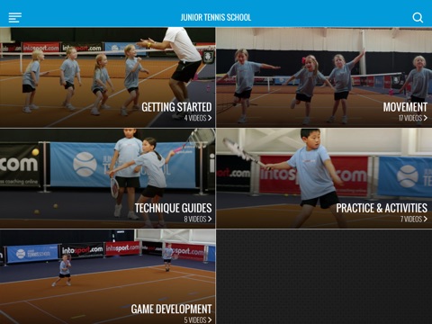 Junior Tennis School - video coaching guides screenshot 2