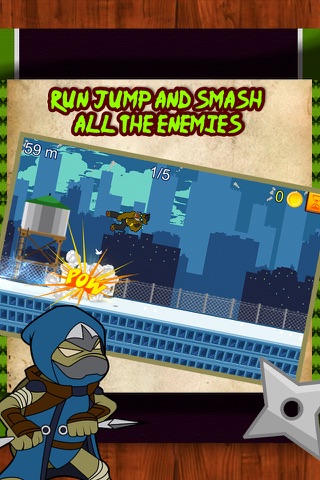 Super Mutant Ninja Infinity Run – Rooftop Hero Battle Games for Free screenshot 2