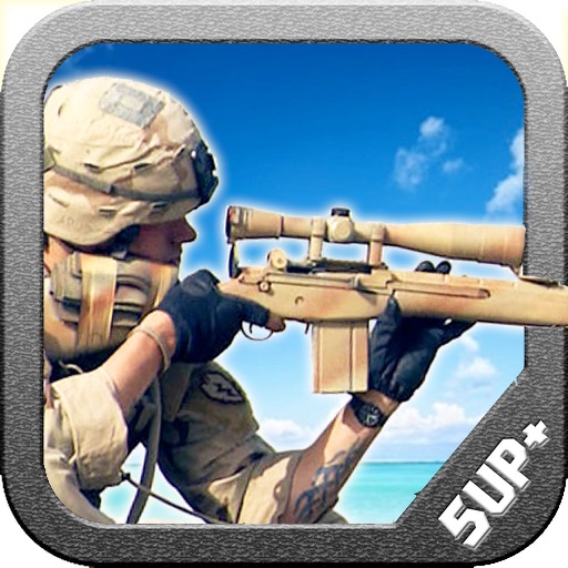 Desert Island Sniper Battlefield Free Icon