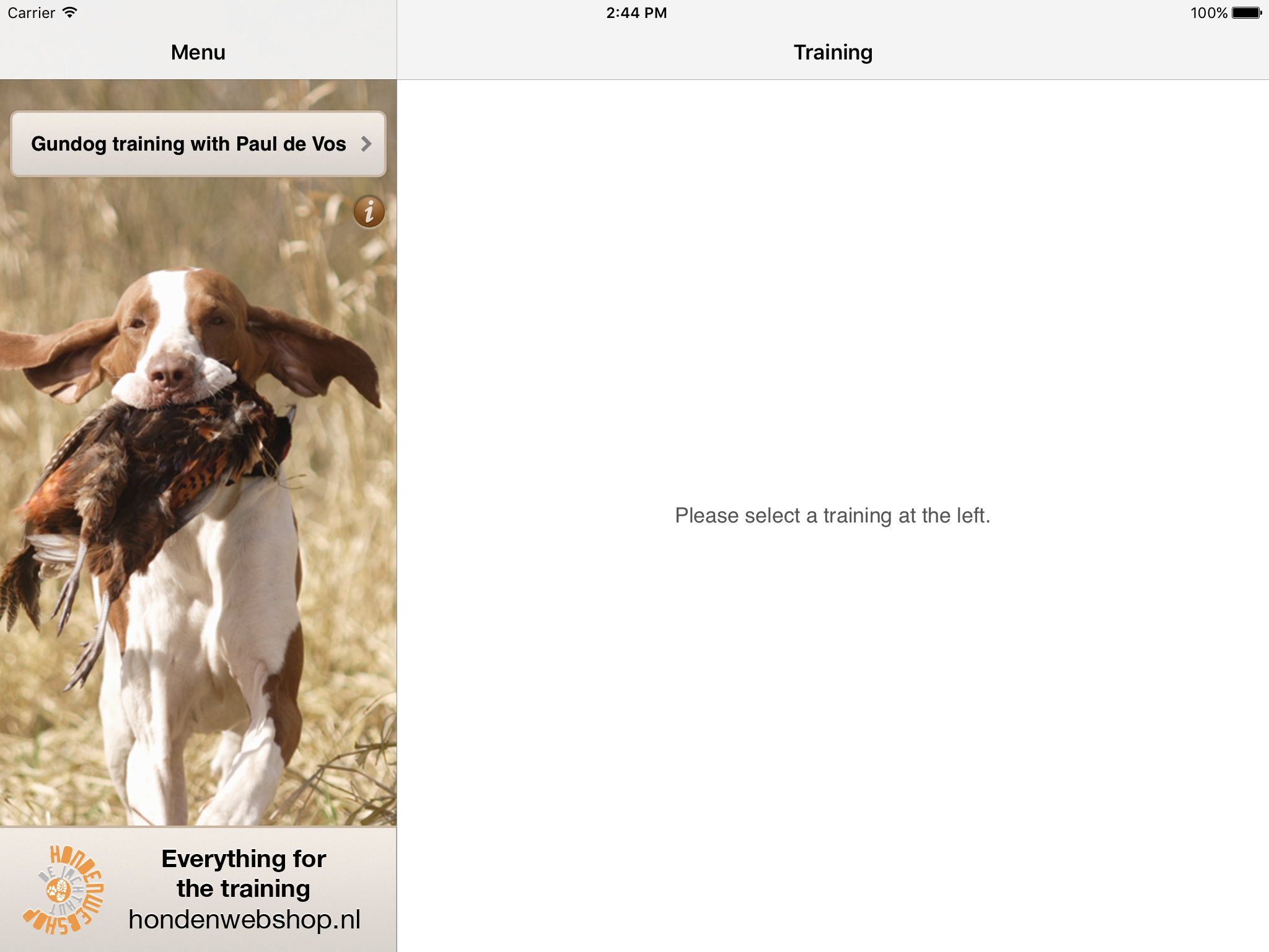 Gundog training