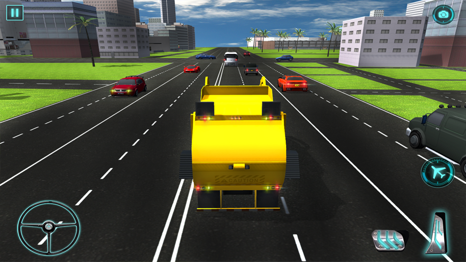 Real Garbage Truck Flying 3D Simulator – Driving Trash Trucker in City - 1.0 - (iOS)