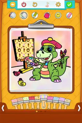 Game screenshot Картинки Раскраски Динозавры hack