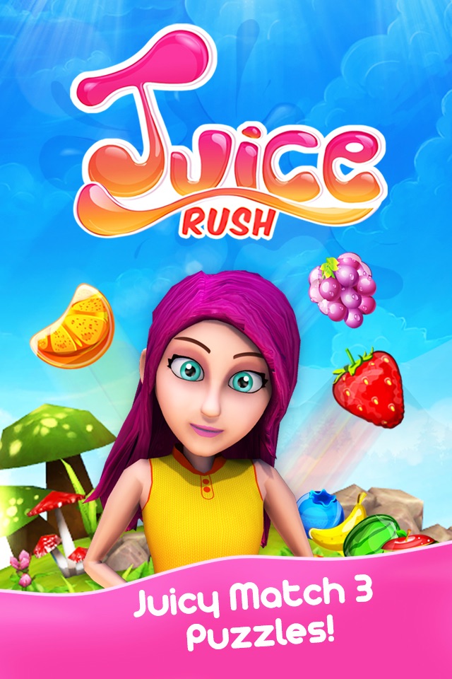 Fruit Juice Rush. Splash Salad In The Smash Puzzle For Sugar Ninjas screenshot 3
