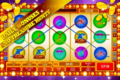 Golden Fish Slots: Strike the luckiest combinations and earn daily sea treasures screenshot 3