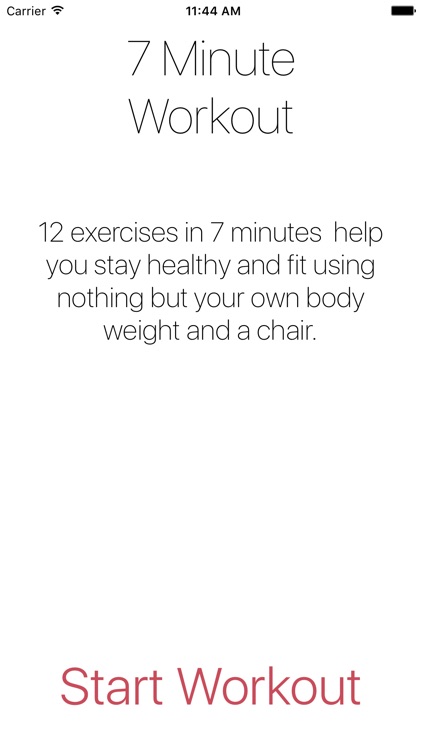 Seven Minute Workout Exercise