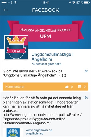 Ungdomsfullmäktige Ängelholm screenshot 4