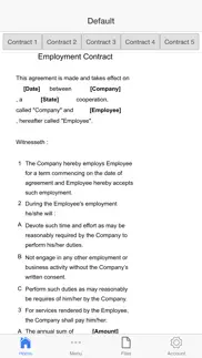 work contract iphone screenshot 1