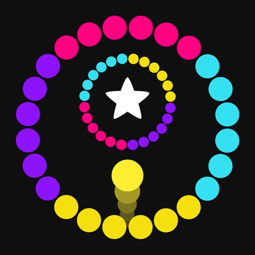 Steppy Jump Circle Color - Switch Spinny Balls On Wanted Road icon