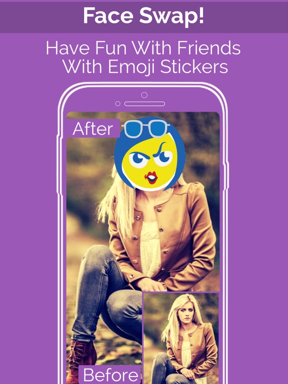 Face Swap - Replace Faces With Friend And Emoji iPad screenshot