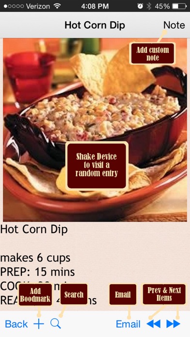 Atkins Recipes Plus+ Screenshot