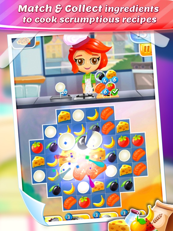 Screenshot #6 pour Sally's Master Chef Story: Match 3 Cooking
