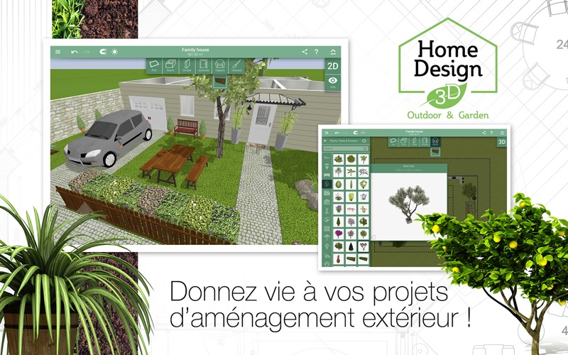 Screenshot #3 pour Home Design 3D Outdoor&Garden