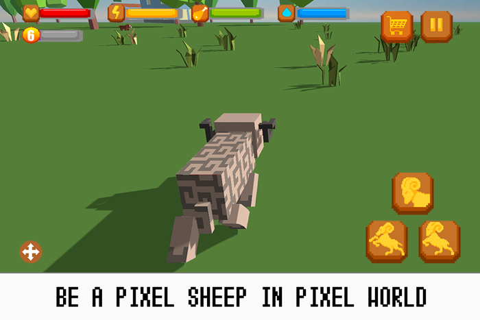 Pixel Wildlife Sheep Survival Simulator Free