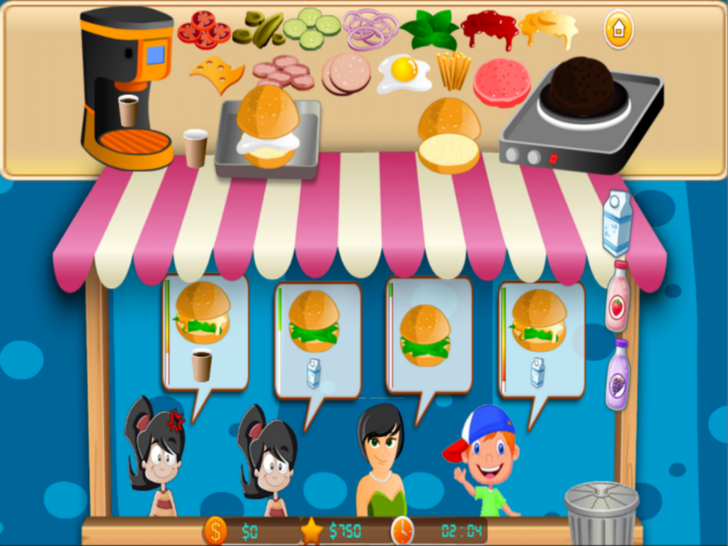 burger shop big chef : games maker food hamburger for girls and boys screenshot 8