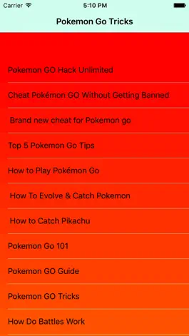 Game screenshot CHEAT For Pokemon Go apk