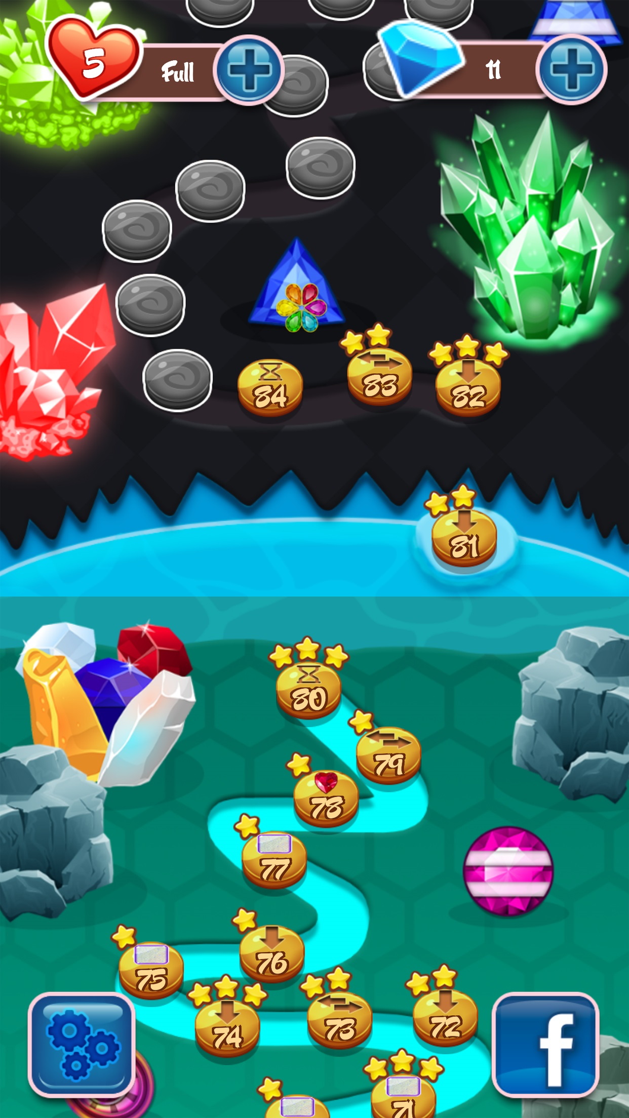Crystal Insanity - Match 3 Diamond & Jewels Mania