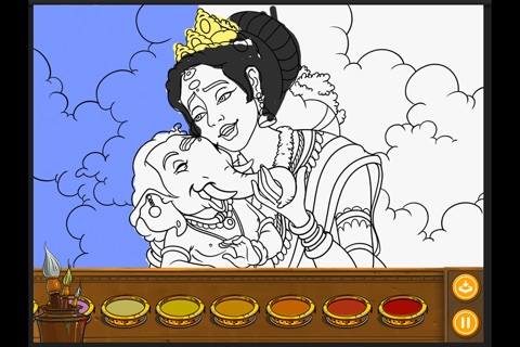 Colouring Ganesha screenshot 3