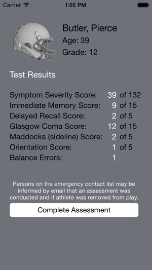Spot Light Concussion Tracking System(圖5)-速報App