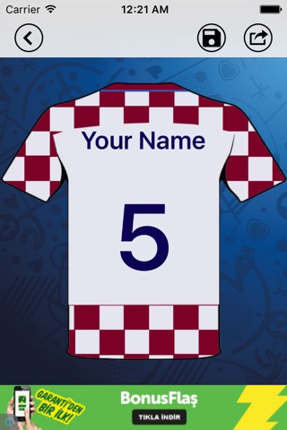 Euro 2016 - Make Your Own Jersey screenshot 2