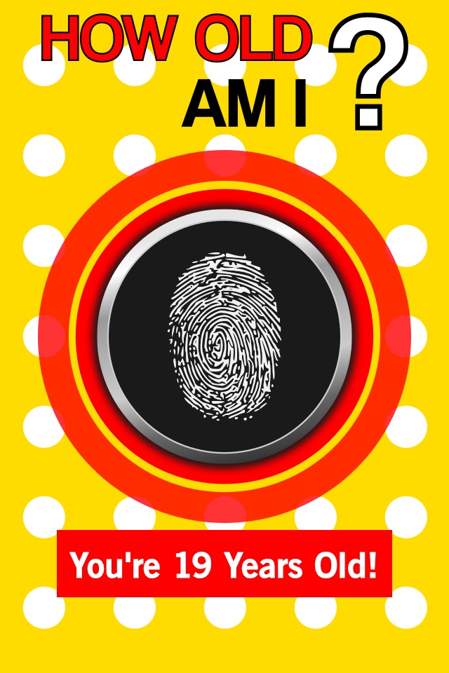 How Old Am I ? - Age Guess Fingerprint Touch Test Booth + HD screenshot 2