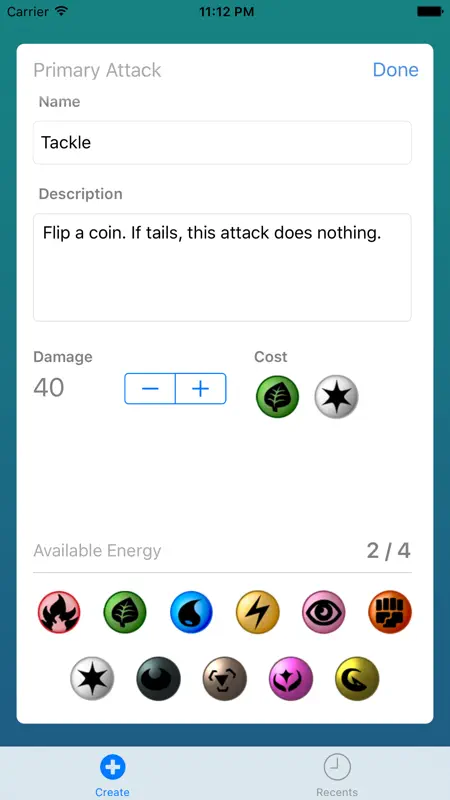 Card Builder for Pokemon screenshot 3 of 5