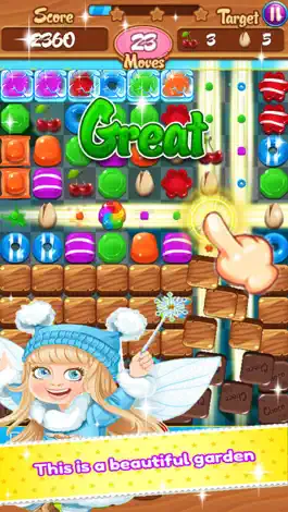 Game screenshot Sweet Candy Garden mania:Match 3 Free Game For Fun mod apk