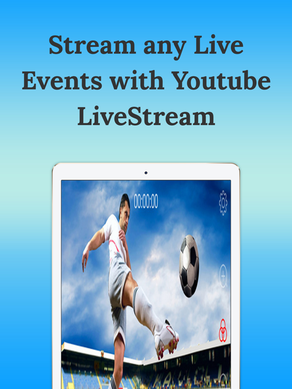 Live free- Livestream for YouTube iPad screenshot