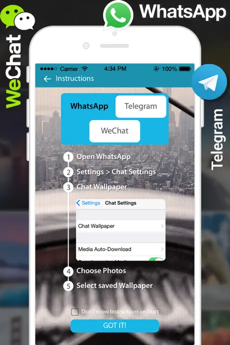 ChatArt Wallpapers for WeChat, WhatsApp & Telegram