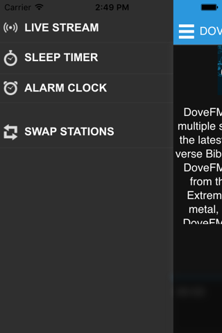 DoveFM screenshot 2