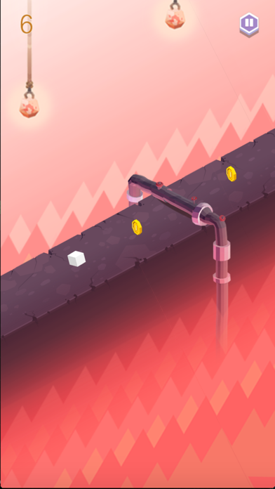 Screenshot #1 pour Cubi Couverture Jump sans fin isométrique: 8 bits Addicting Survival Jeux