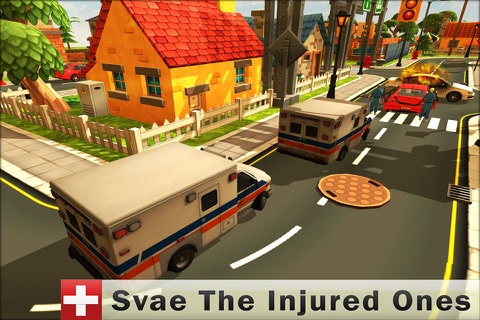 Emergency 911 Ambulance Driver 3D - Rescue Patients and Drive them to nearest Hospital screenshot 2