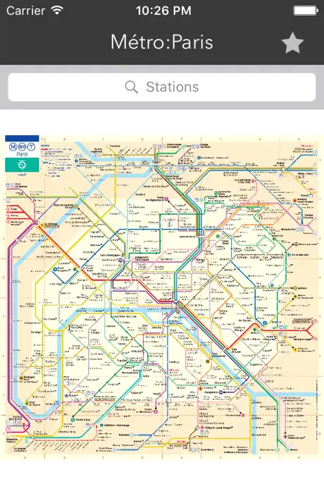 Métro:Paris - offline subway map & schedules