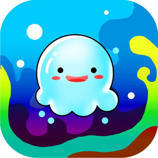 Cute Ghostly Water Jellyfish Dashy Jump Icon