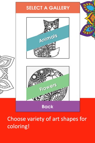 Color Ring-Free adult coloring book and best art therapy for canvas and flowersのおすすめ画像2