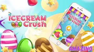 Icecream crush Games - Kids Ice Cream Food match FREE screenshot #1 for iPhone