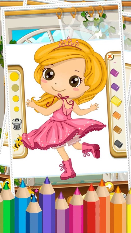 My Little Princess Coloring Book Pages - Amazing Paint and Draw Doodle For Kids Game screenshot-3